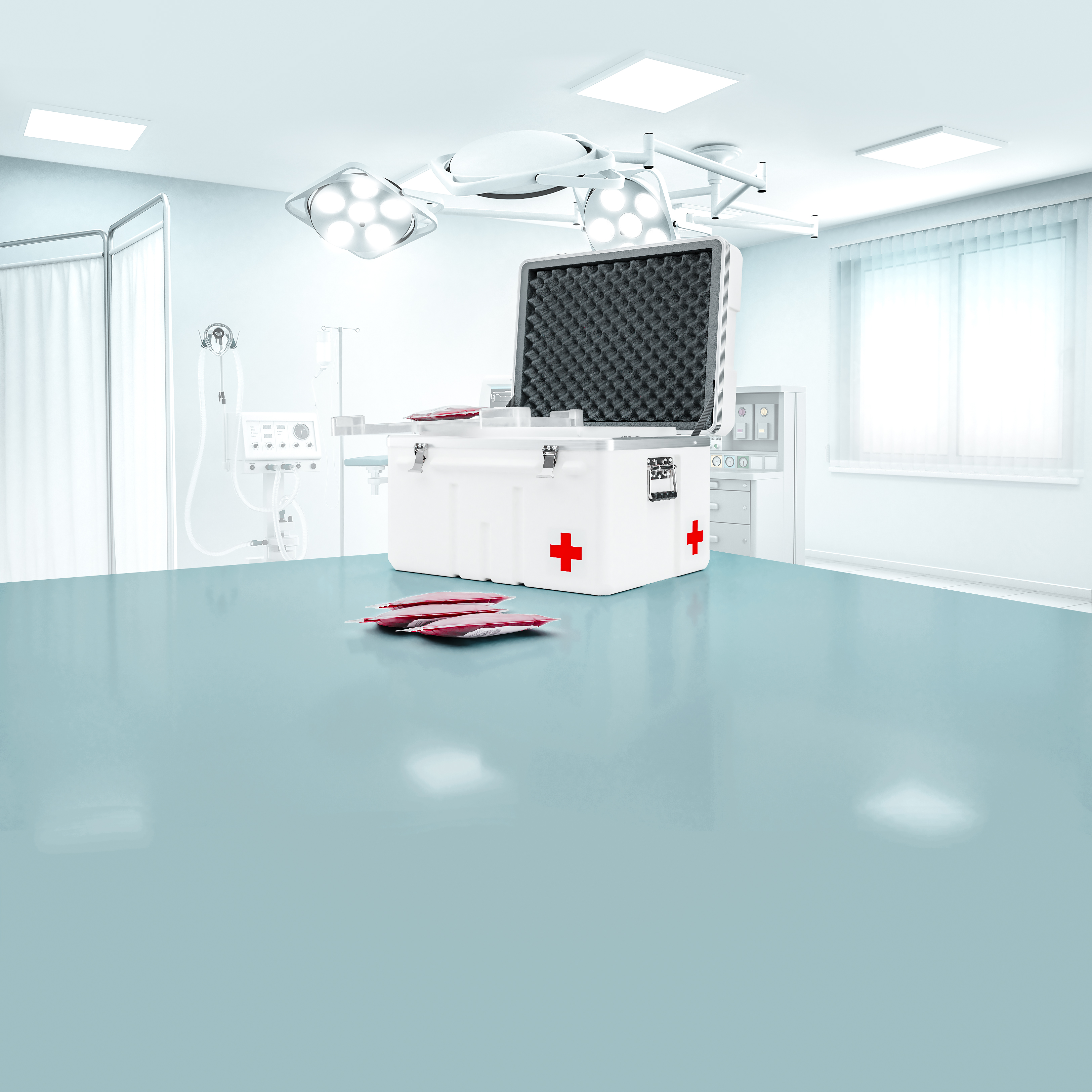 Transportbehälter für medizinisches Zubehör und den Einsatz in Reinraumumgebungen