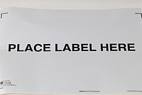 "Place Label Here!" - Etikett