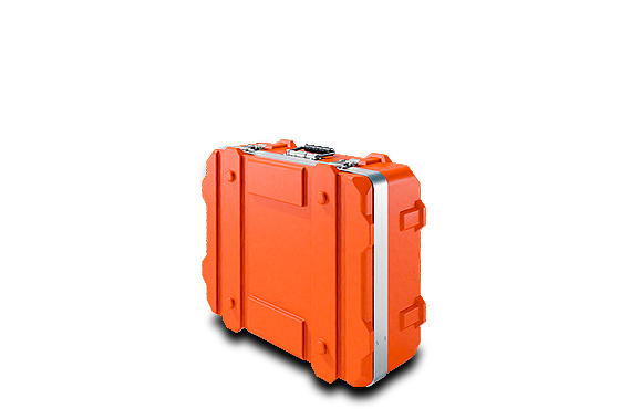 Kunststoff Transportkoffer orange