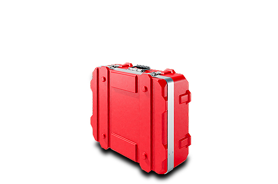 Kunststoff Transportkoffer rot