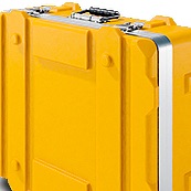 Kunststoff Transportkoffer gelb